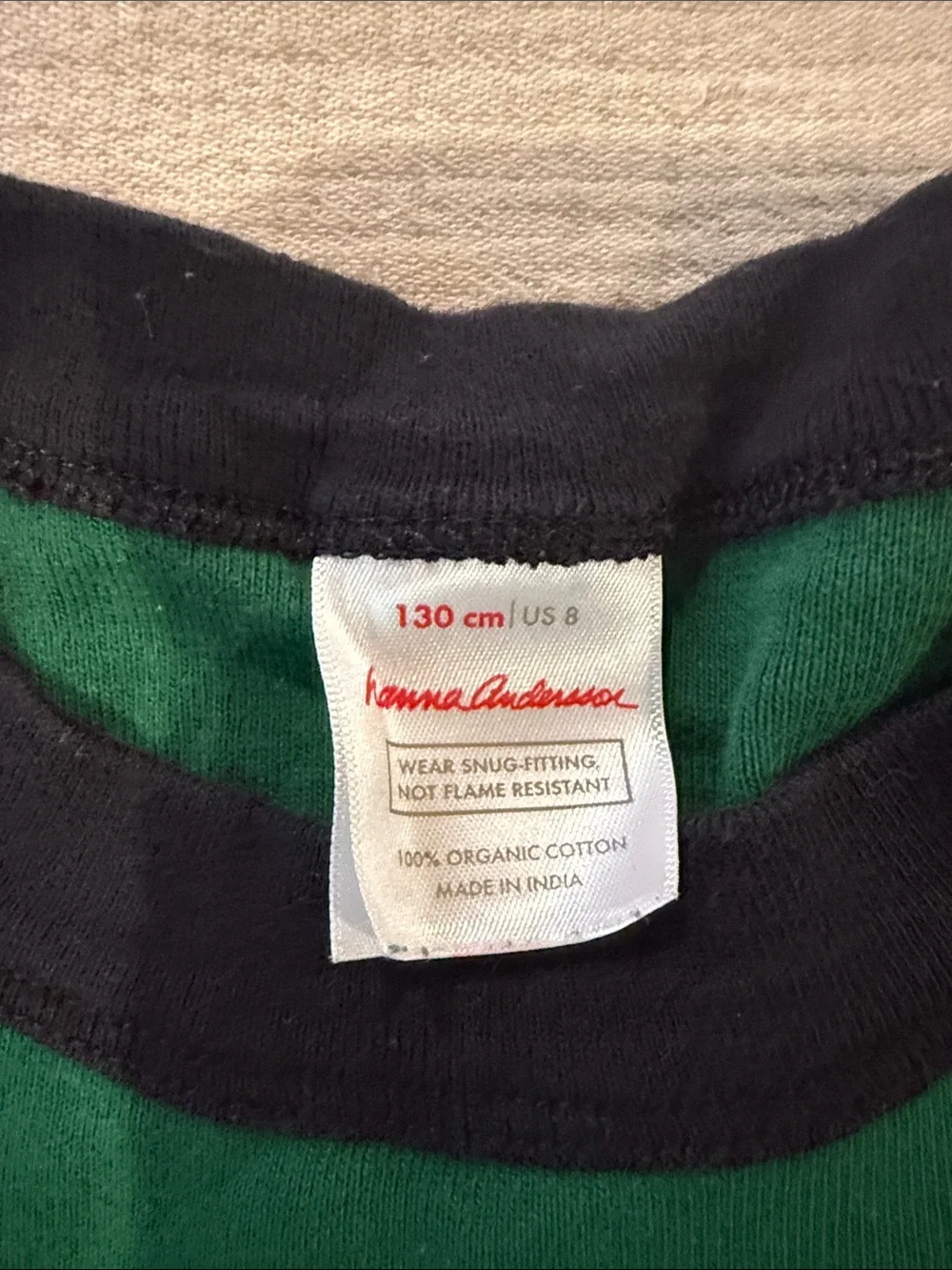 Hanna Andersson Halloween Green and Black Frankenstein Pajama Set